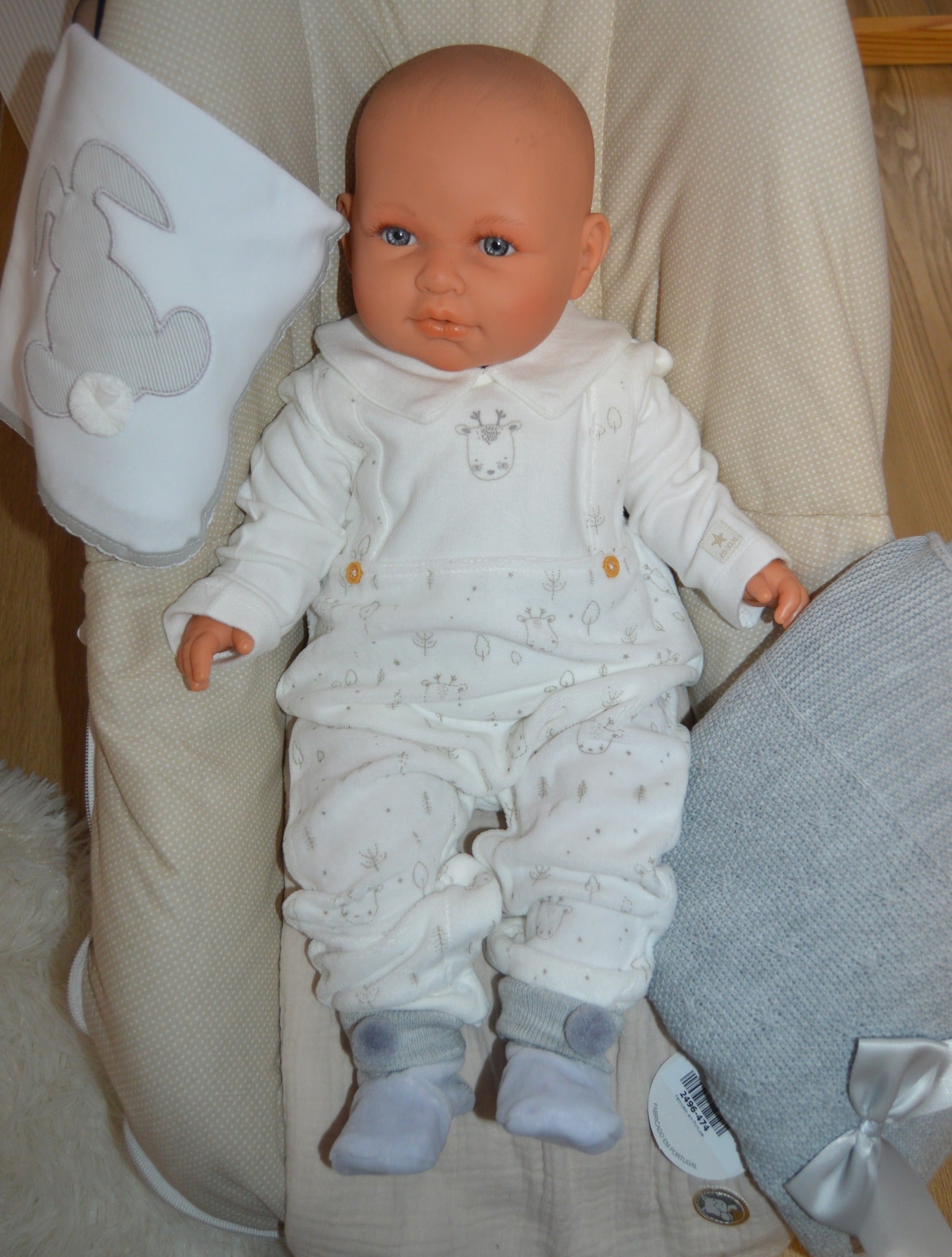 Macacão  com Gola e Animais da Floresta