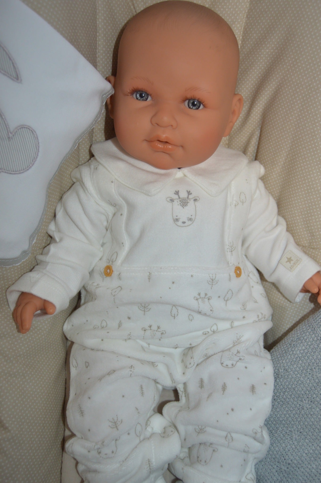 Macacão  com Gola e Animais da Floresta