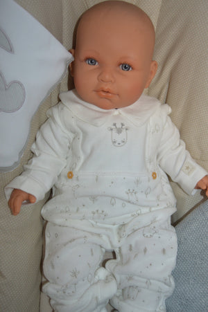 Macacão  com Gola e Animais da Floresta