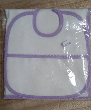 Conjunto de Fralda e Babete para Bordar