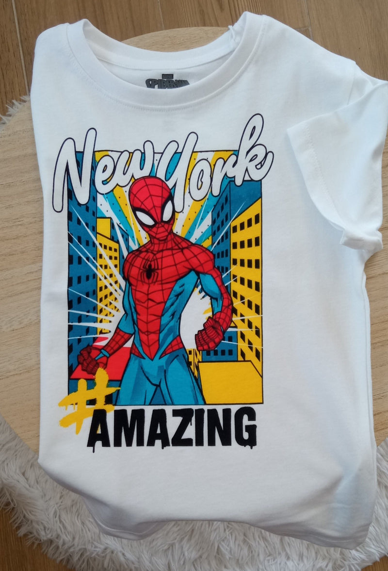 T-shirt Branca “Spider-Man New York”