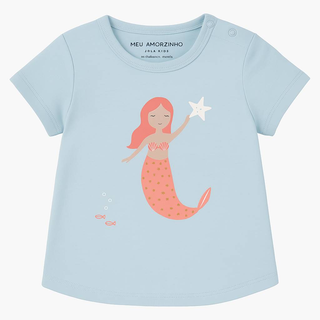 T-shirt Pequena Sereia