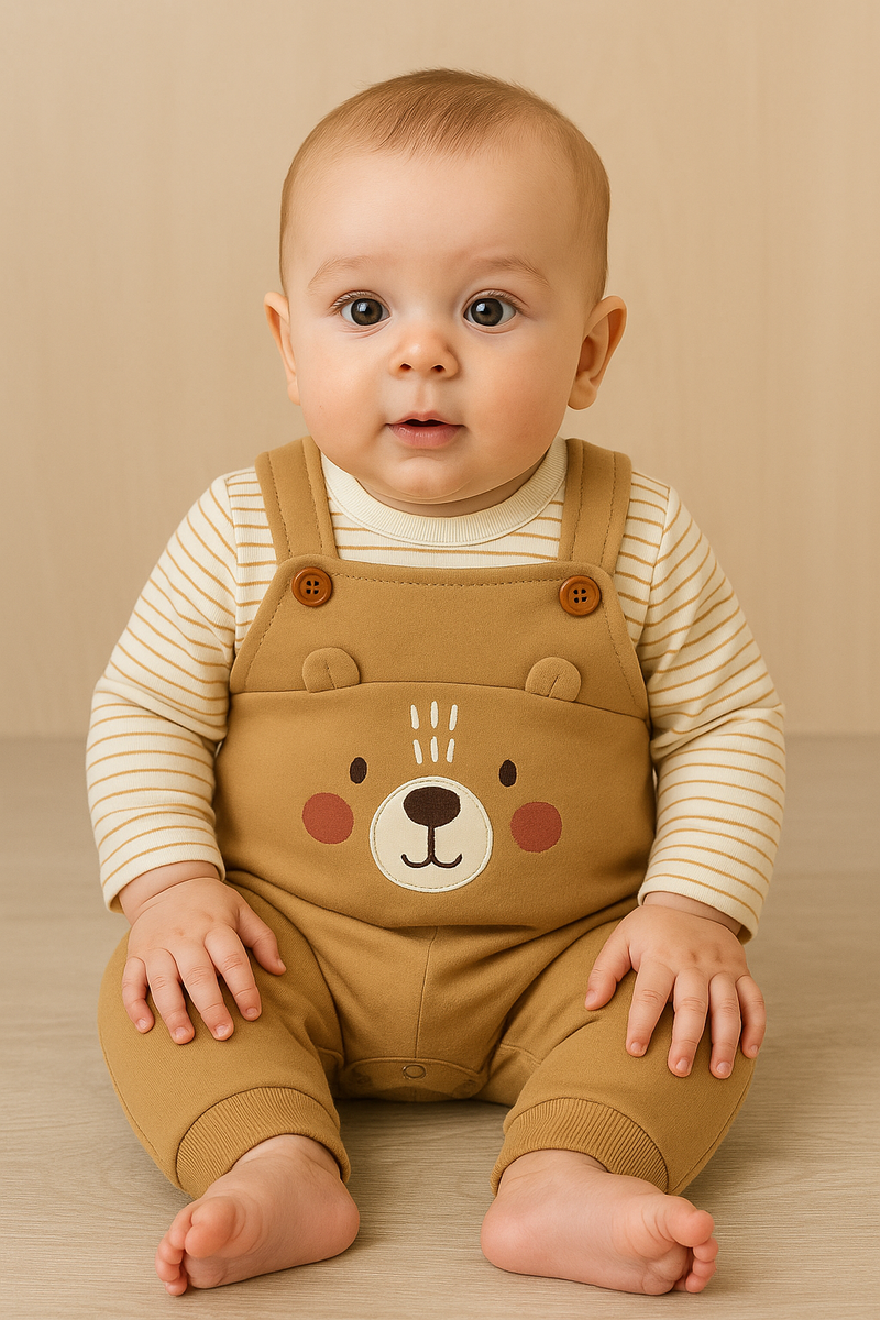 Macacão “Caramelo Urso” –  Outono/Inverno (1-12 meses)