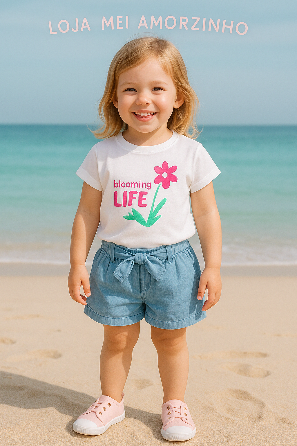 T-shirt de menina  Blooming Life