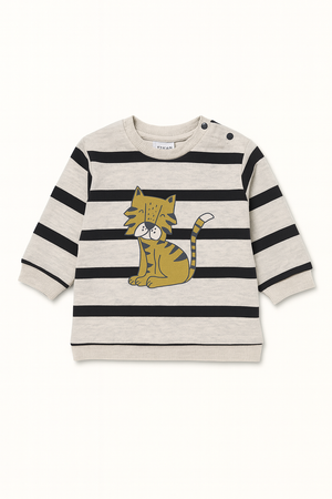 Sweatshirt “Miau Quentinho” – Gatinho nas Riscas (6 a 36 meses)