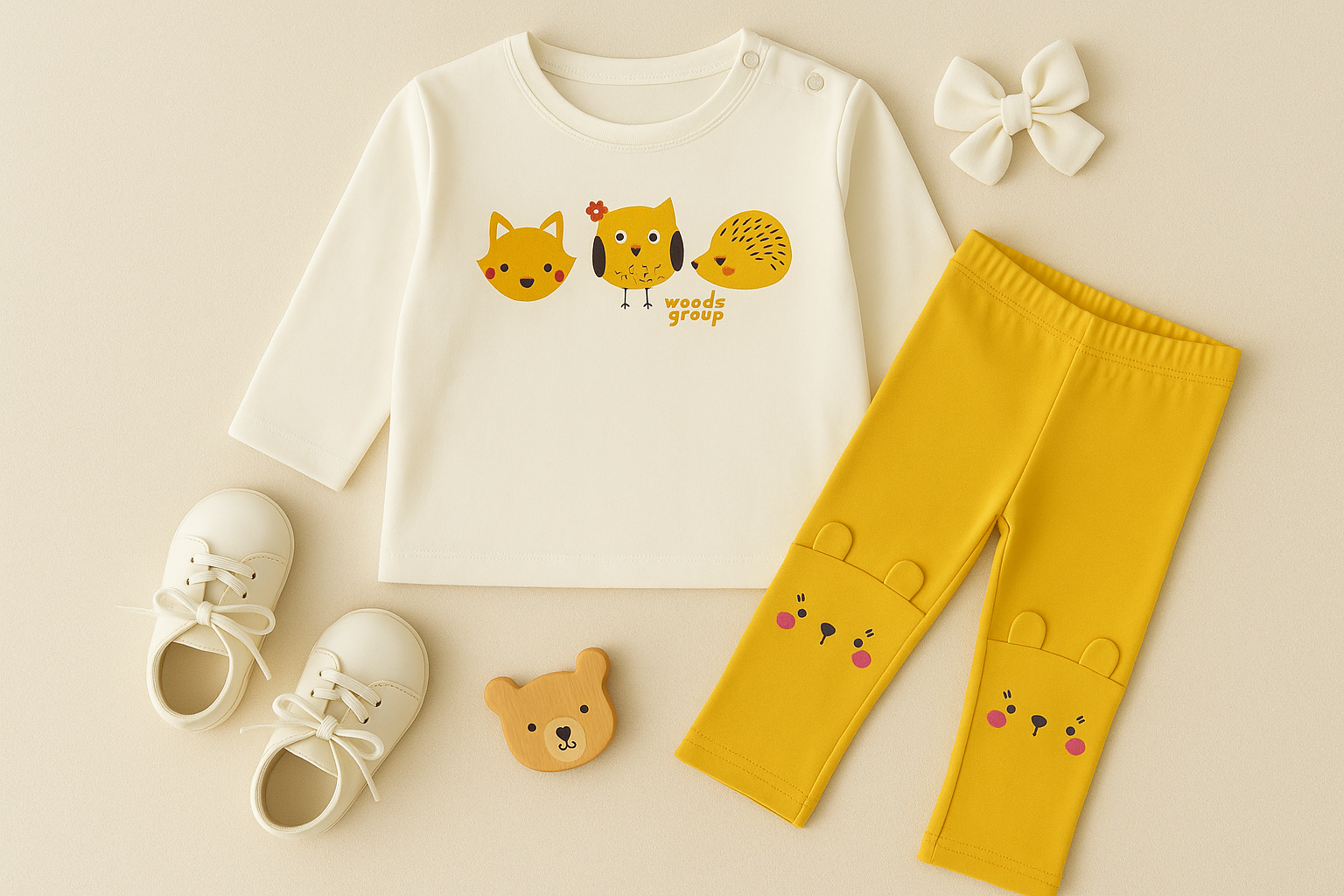 Camisola  Estampado Animais da Floresta 🌿🦊🦉🦔