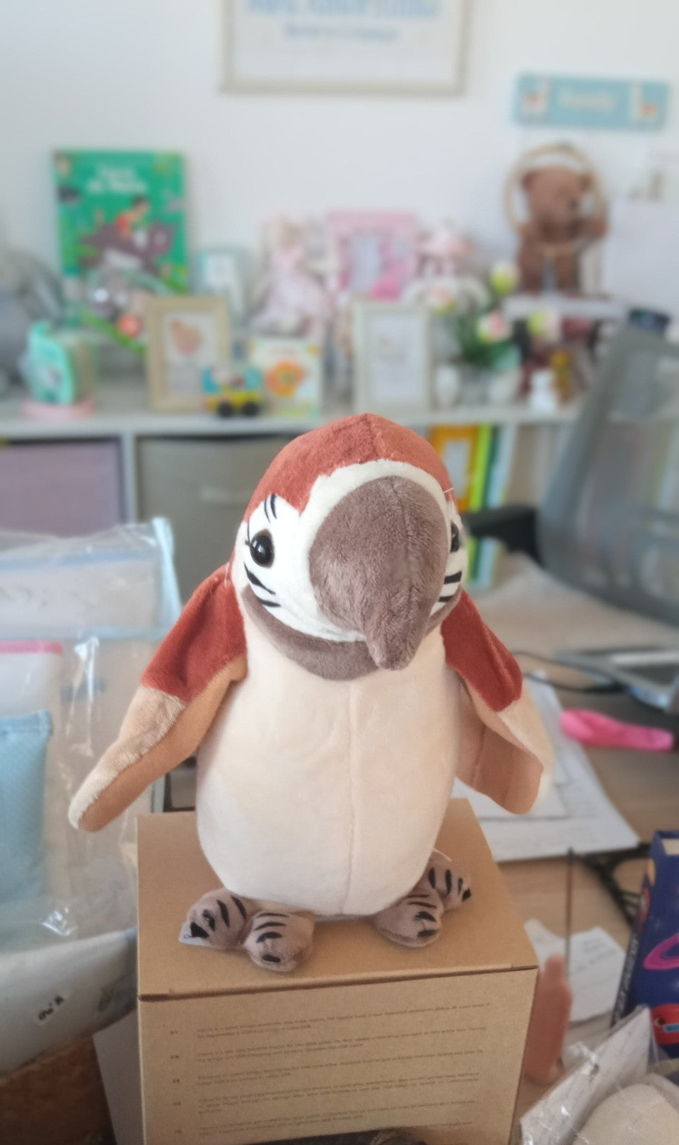 Papagaio falador repetidor com carregamento USB 🦜🎁