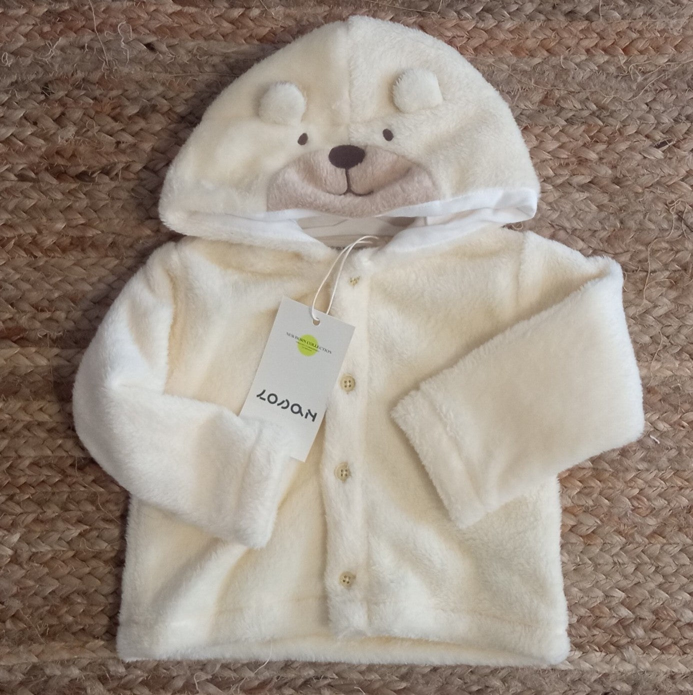 Casaco de Pelo com Capuz de Ursinho para Bebé – Roupa Quentinha e Fofa de Inverno