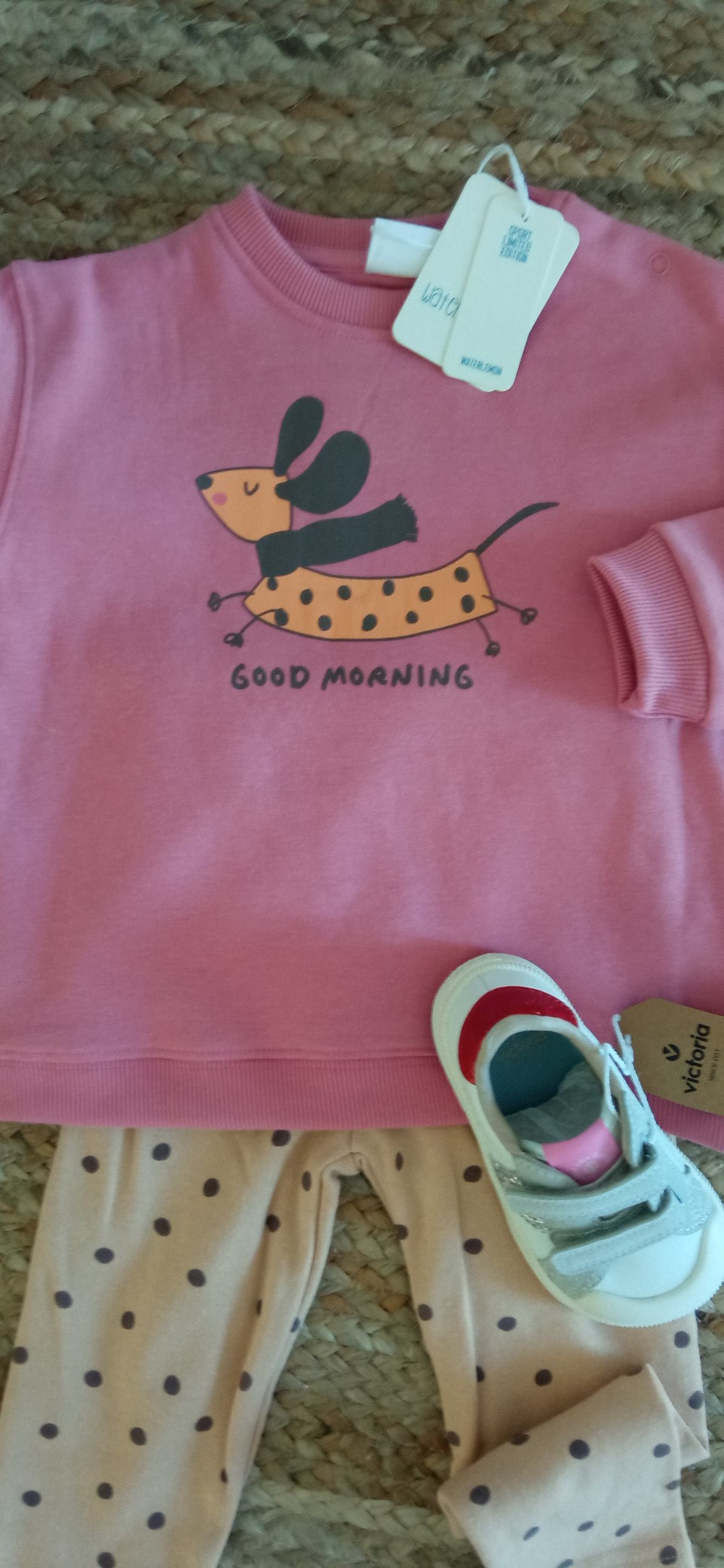 🐶 Conjunto “Good Morning” – Sweat Dog + Leggings (menina)