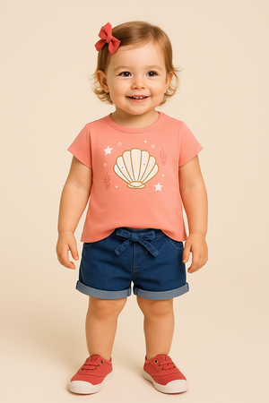 T-shirt Menina Conchinha