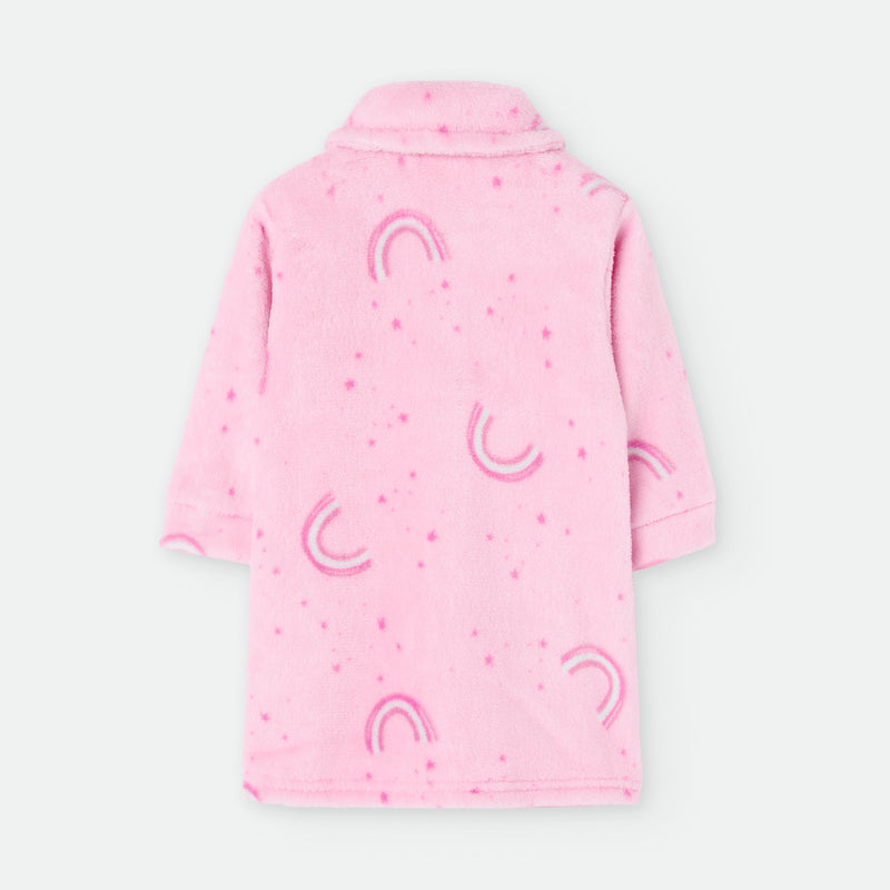 Roupão Mágico de Unicórnio em Fleece para Criança | Cor-de-Rosa Super Fofo e Quente