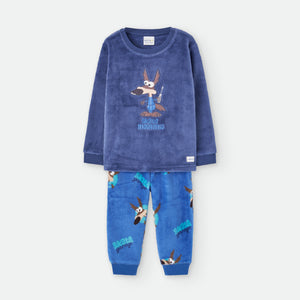 Pijama de Fleece Quente para Criança - Estampa 