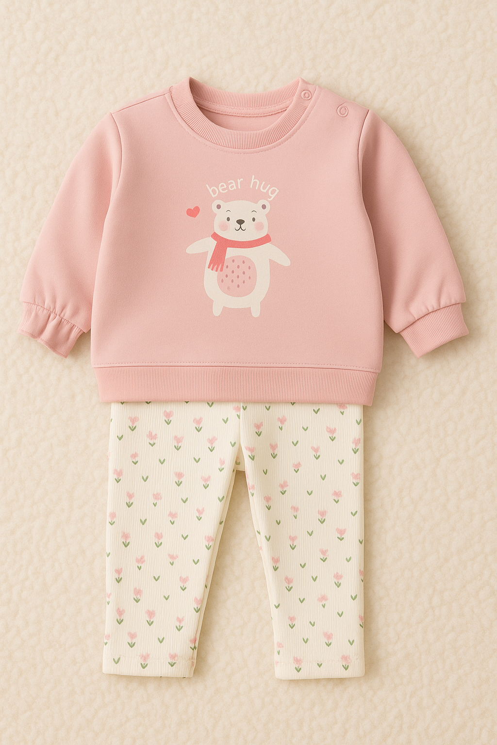 Conjunto “Bear Hug” – 2 peças Outono/Inverno (1-12 meses)