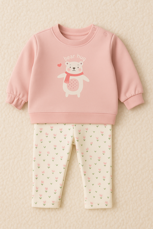 Conjunto “Bear Hug” – 2 peças Outono/Inverno (1-12 meses)