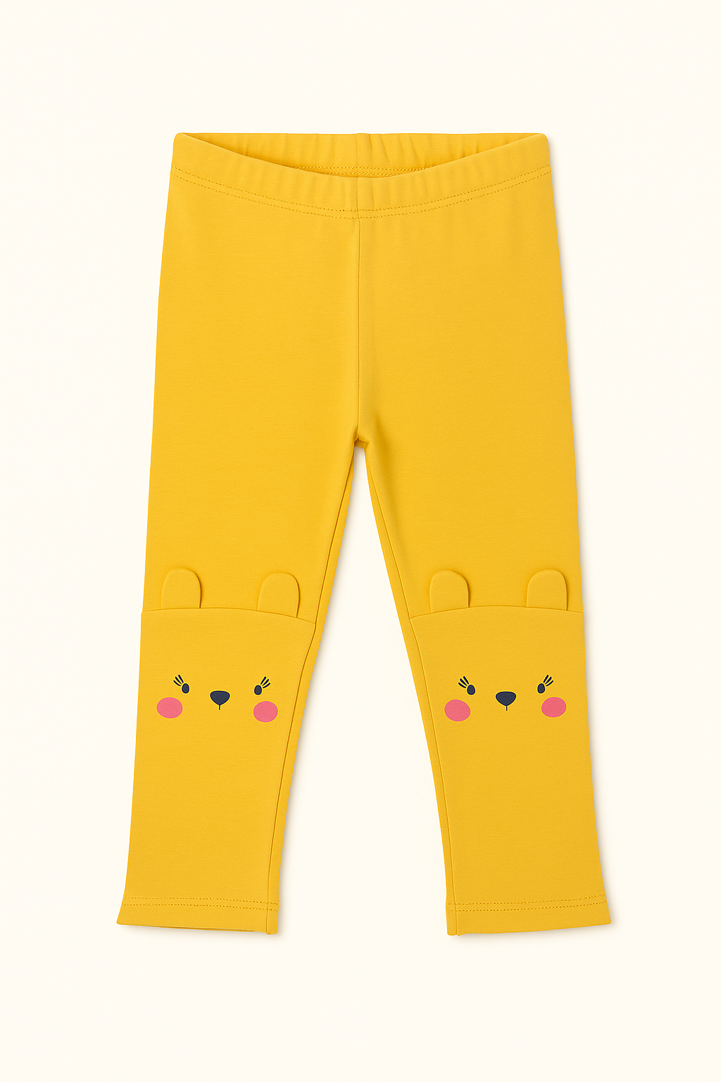 Leggings Amarelas com Carinhas Divertidas ✨
