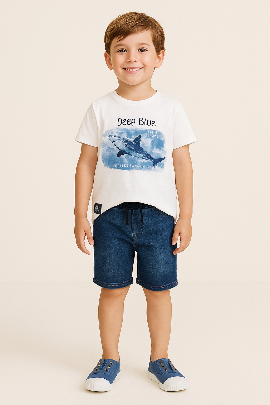 Calções de Menino Estilo Denim – 
