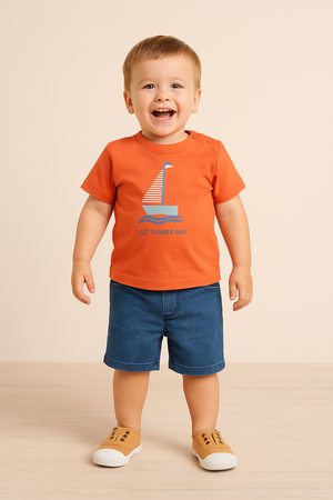 T-shirt Barquinho Lazy Summer Days