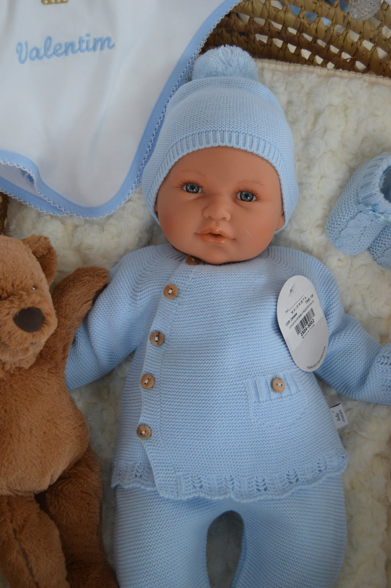 Conjunto de Malhinha Inverno  casaquinho (Saída da Maternidade)