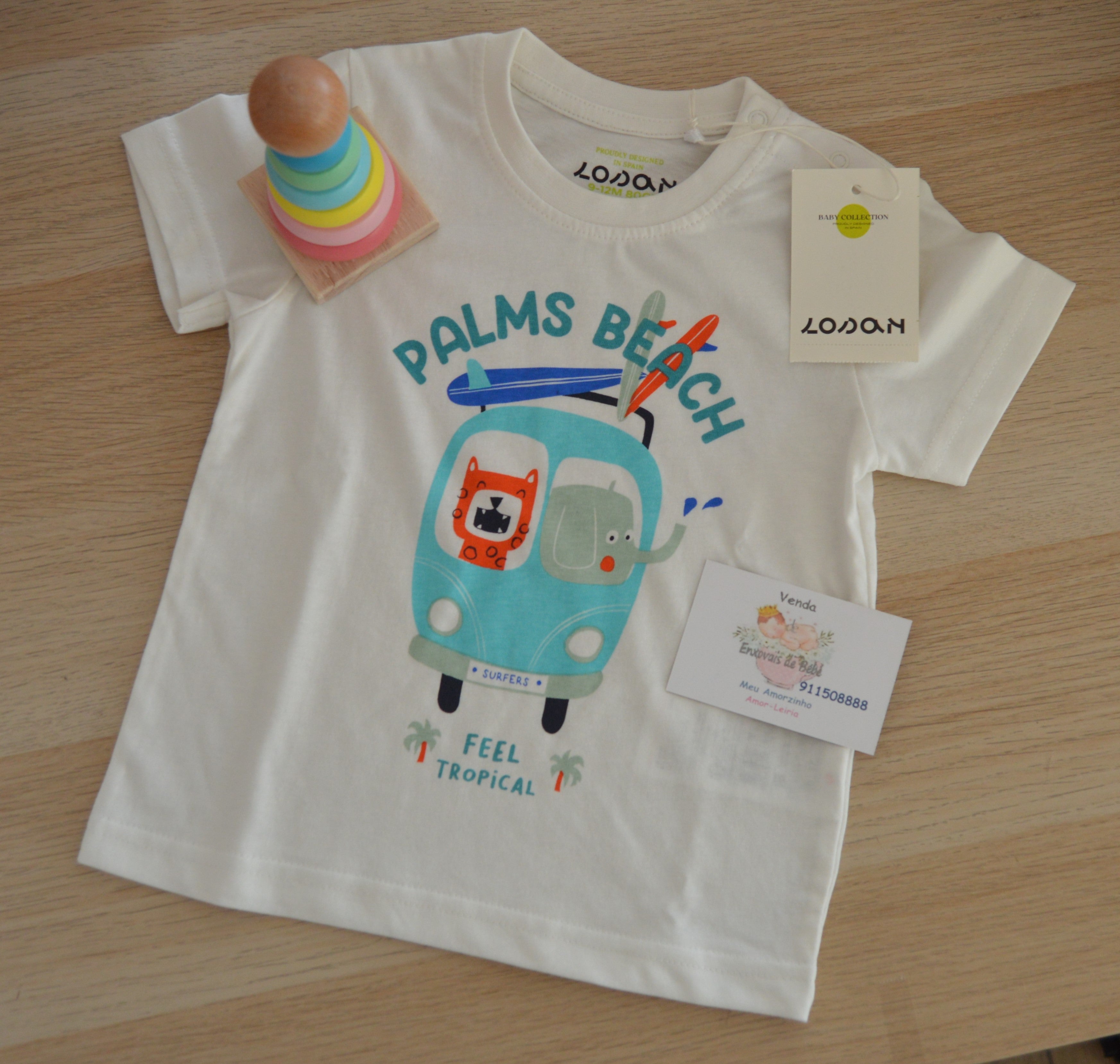 T-Shirt de Manga Curta Palm Beach