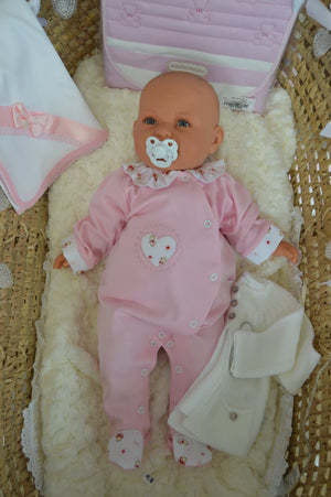 Babygrow de Algodão coração