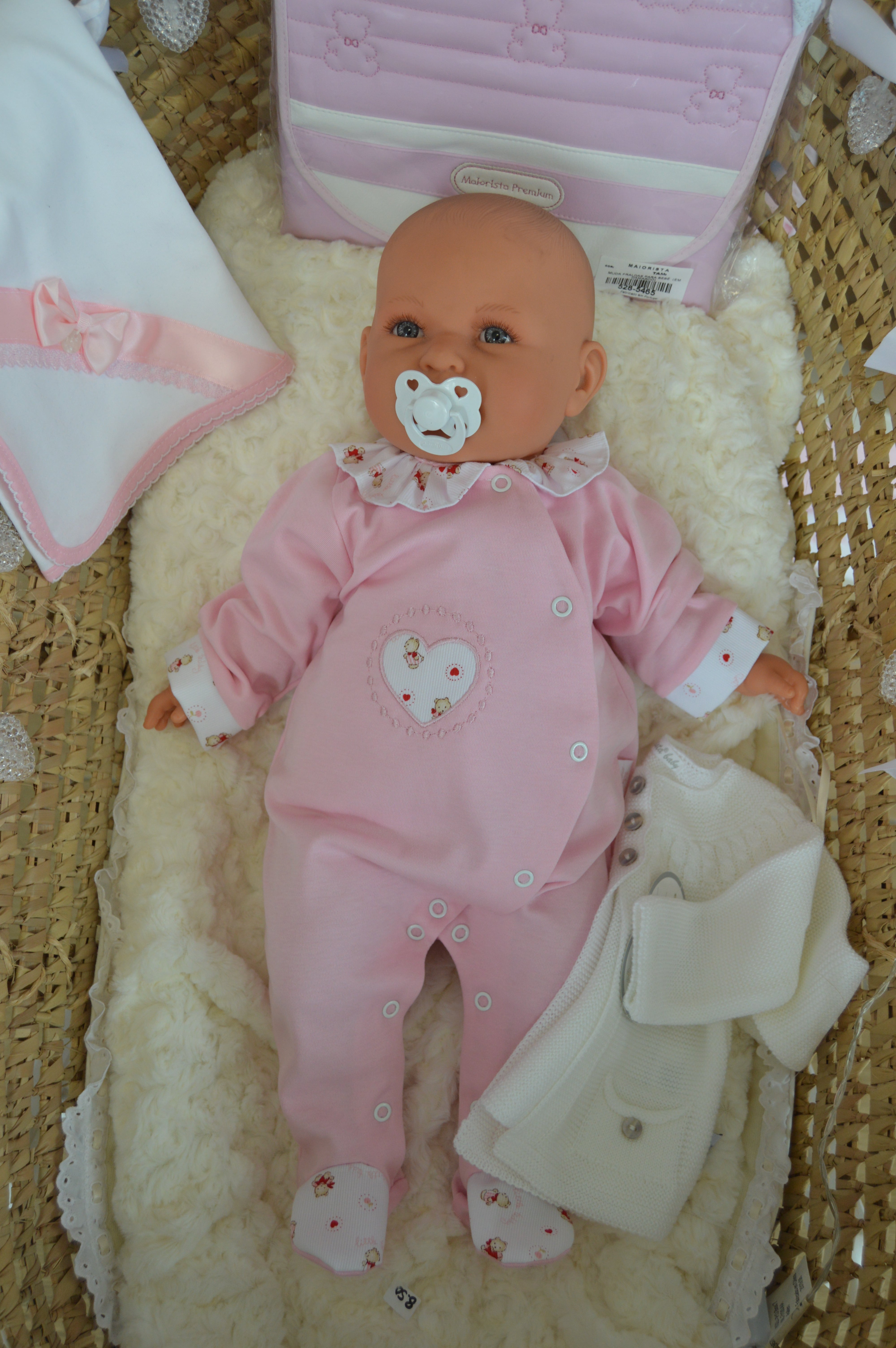 Babygrow de Algodão coração