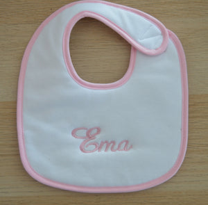 Babete Personalizado com o nome da Bebé Menina