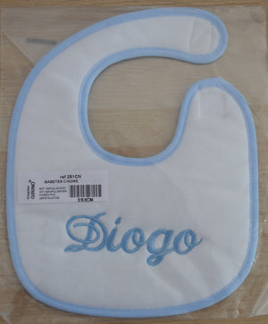 Babete Personalizado com o nome do Bebé Menino
