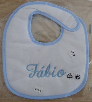 Babete Personalizado com o nome do Bebé Menino