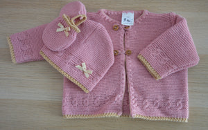 Conjunto de Casaco com Gorro e Luvinhas