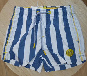 Calções de Praia Menino Riscas Azul e Branco | 3-7 Anos