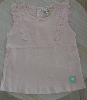 T-shirt de cava  com rendinha dos 6 aos 36 meses