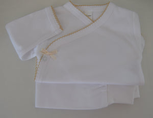 Bodie com calcinhas branco bege  com carda