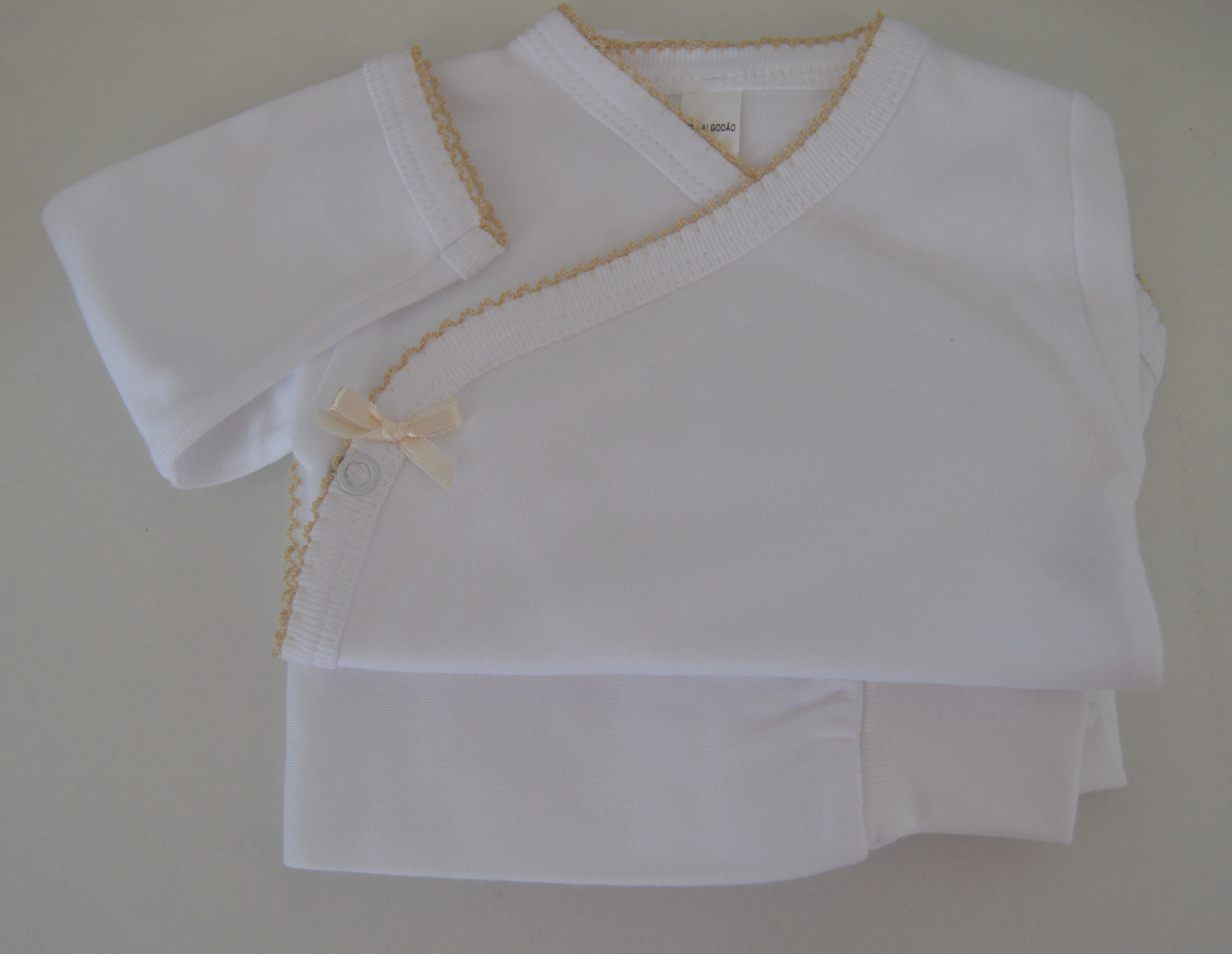 Bodie com calcinhas branco bege  com carda