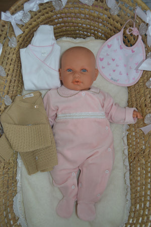 Babygrow de Veludo com golinha