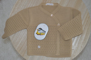 Casaquinho de malha de inverno  camel