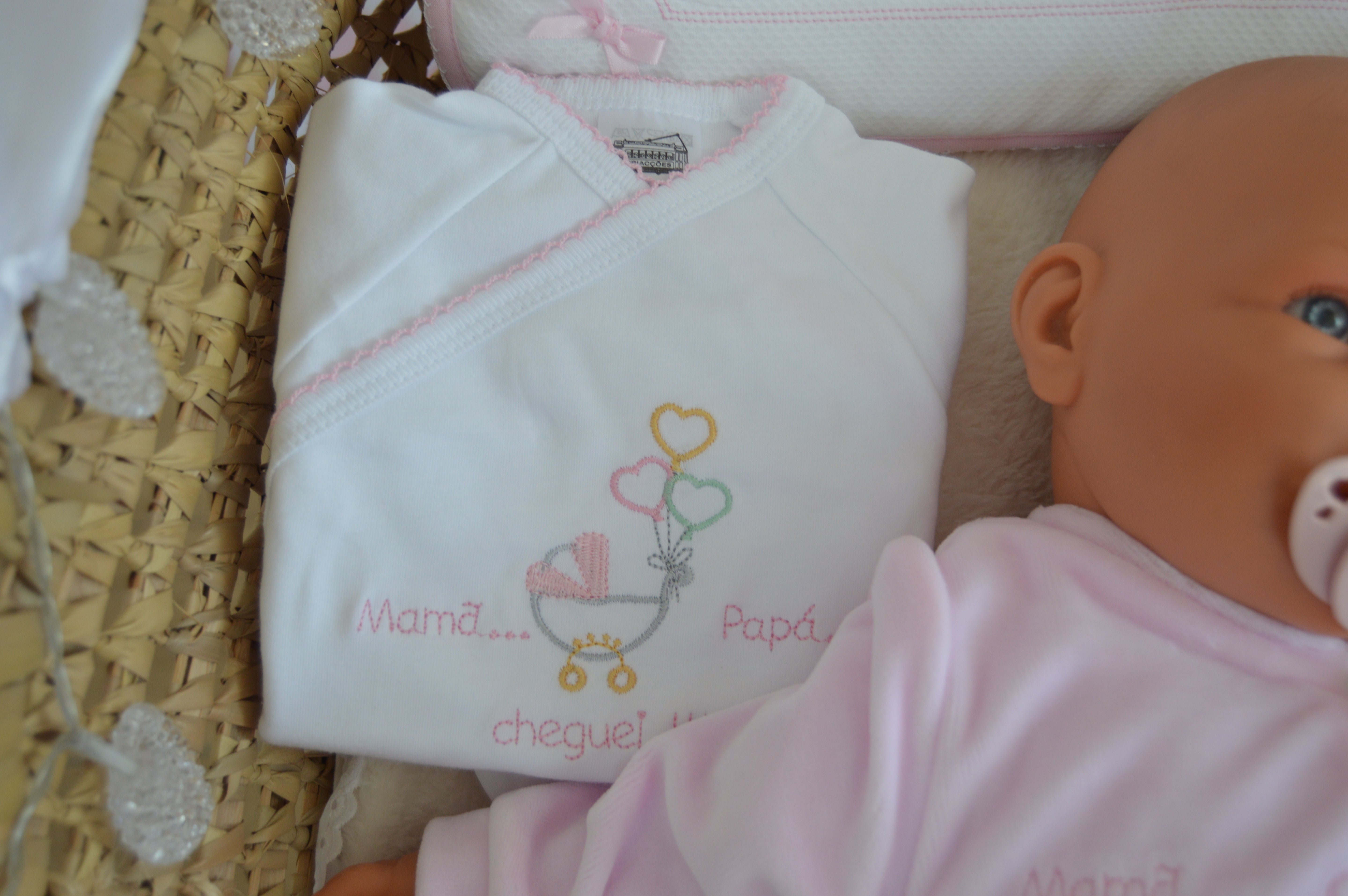 Conjunto de Primeira roupinha de veludo