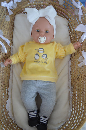 Conjunto de veludo menina