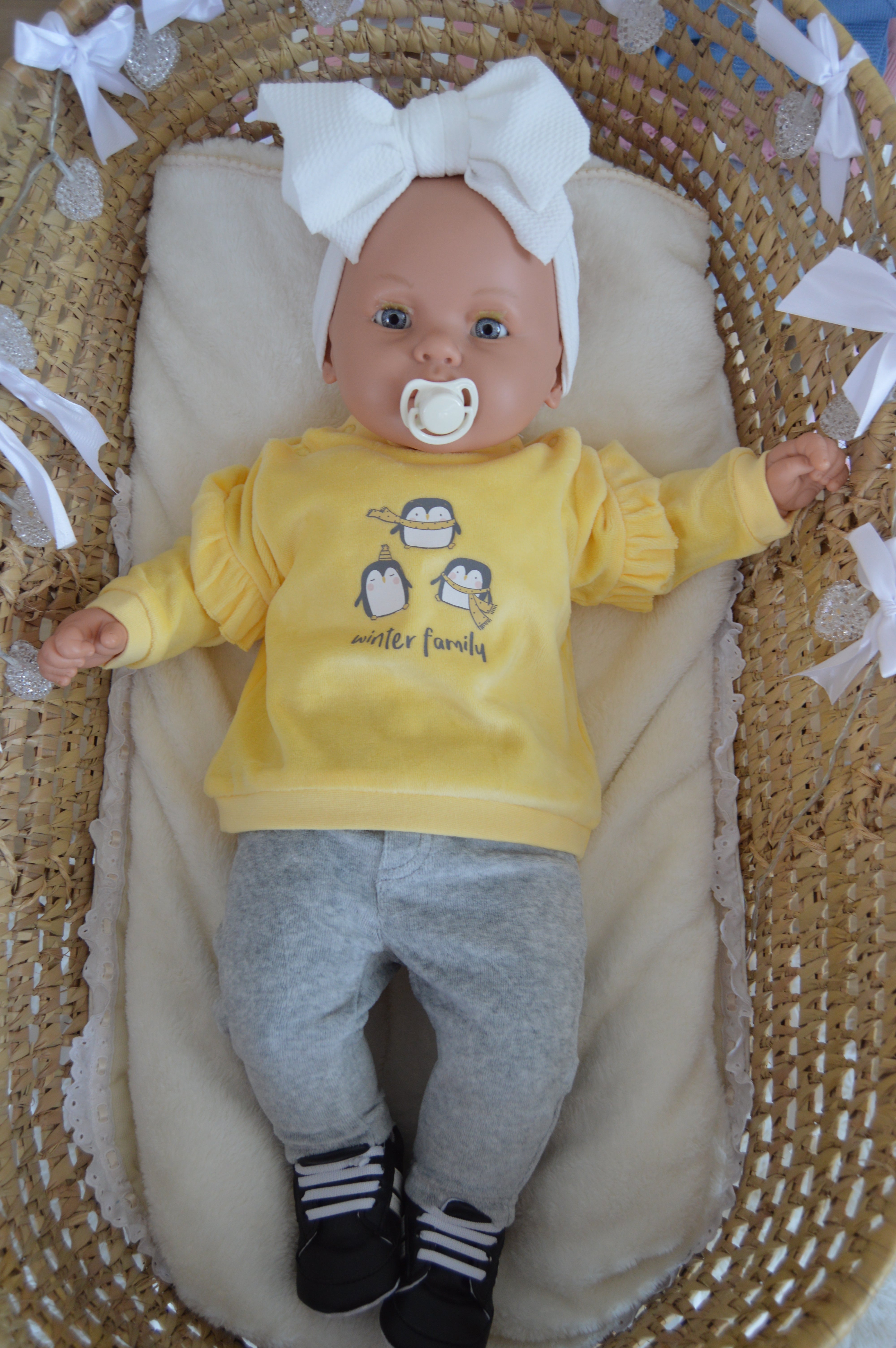 Conjunto de veludo menina