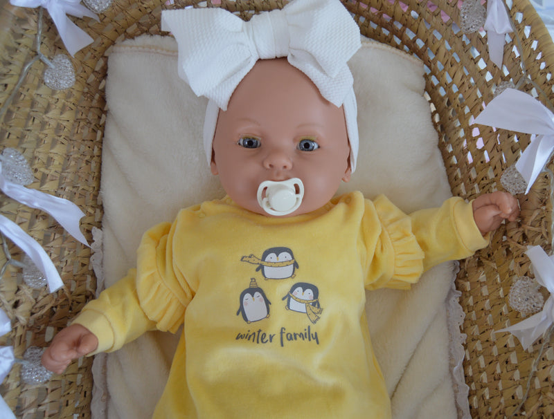 Conjunto de veludo menina