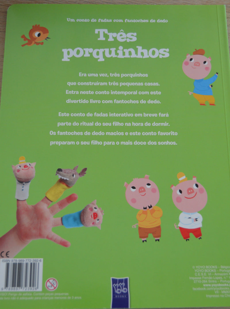 Livro Historia  dos Três Porquinhos +3 anos