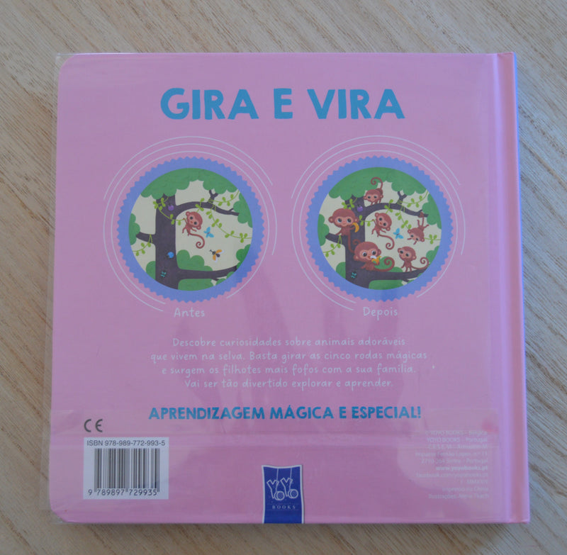 Livro Gira e Vira Animais Selvagens