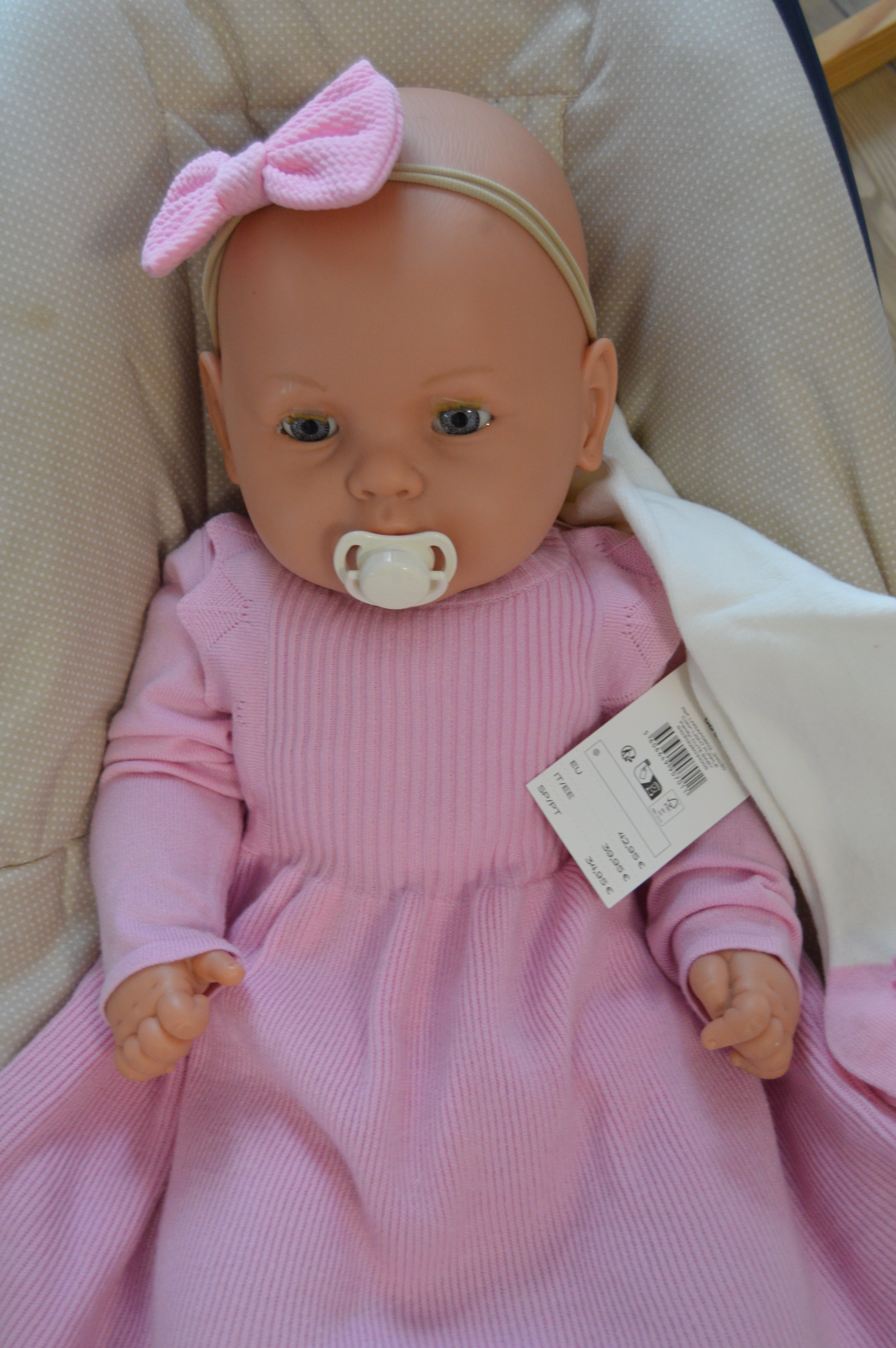 Vestidinho de Malha com Collant Sapatinhos