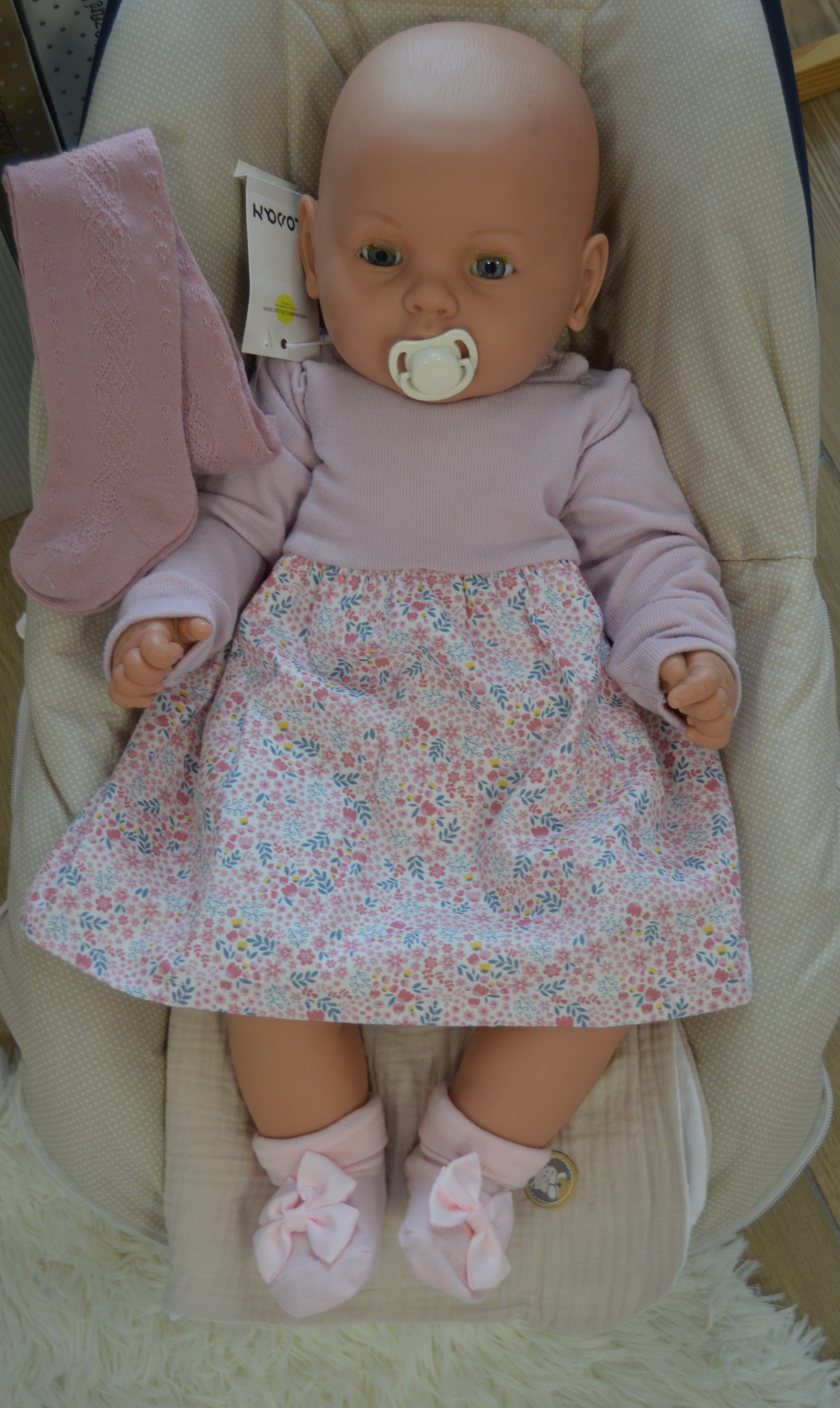 Vestdinho Floral com Collants