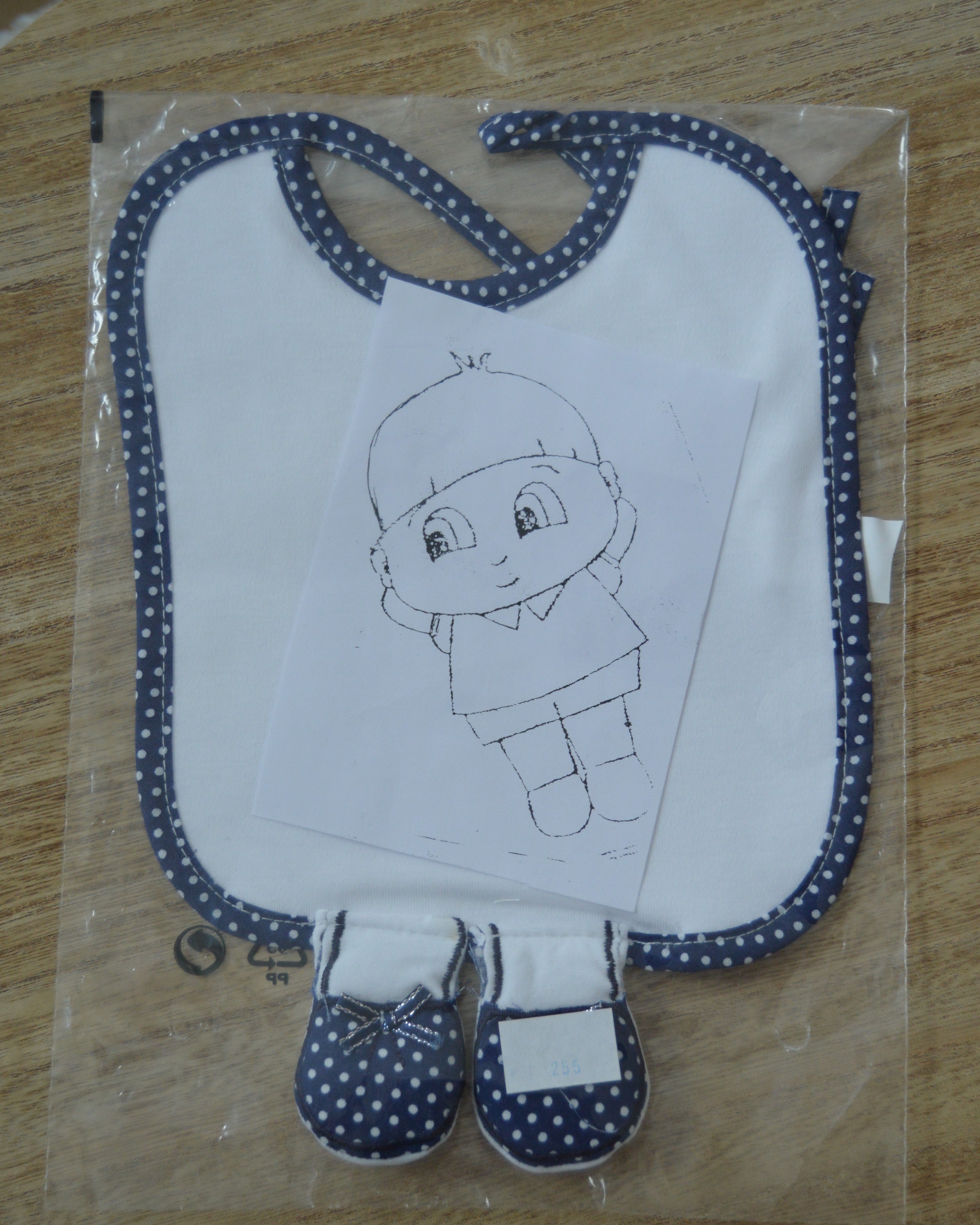 Babete com Pernas para pintar