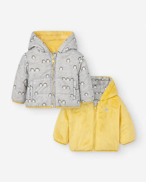 Casaco Reversivél com o tema dos pinguins