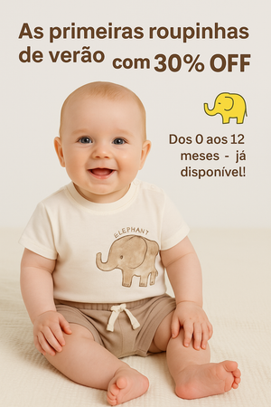 Conjunto de Algodão Elefante