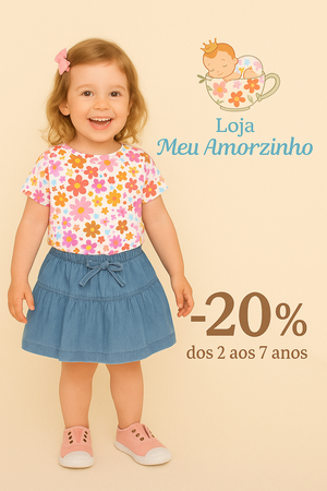 Saia De Ganga com roda para meninas dos 2 aos 7 anos