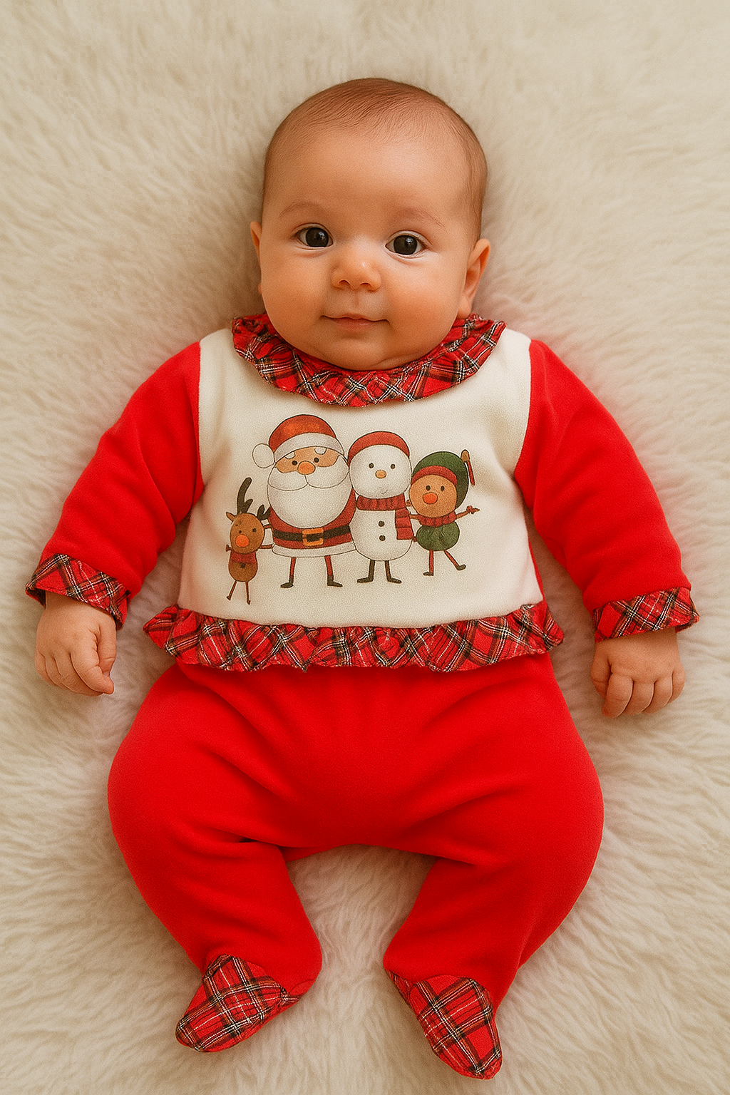 Babygrow de menina Feliz Natal