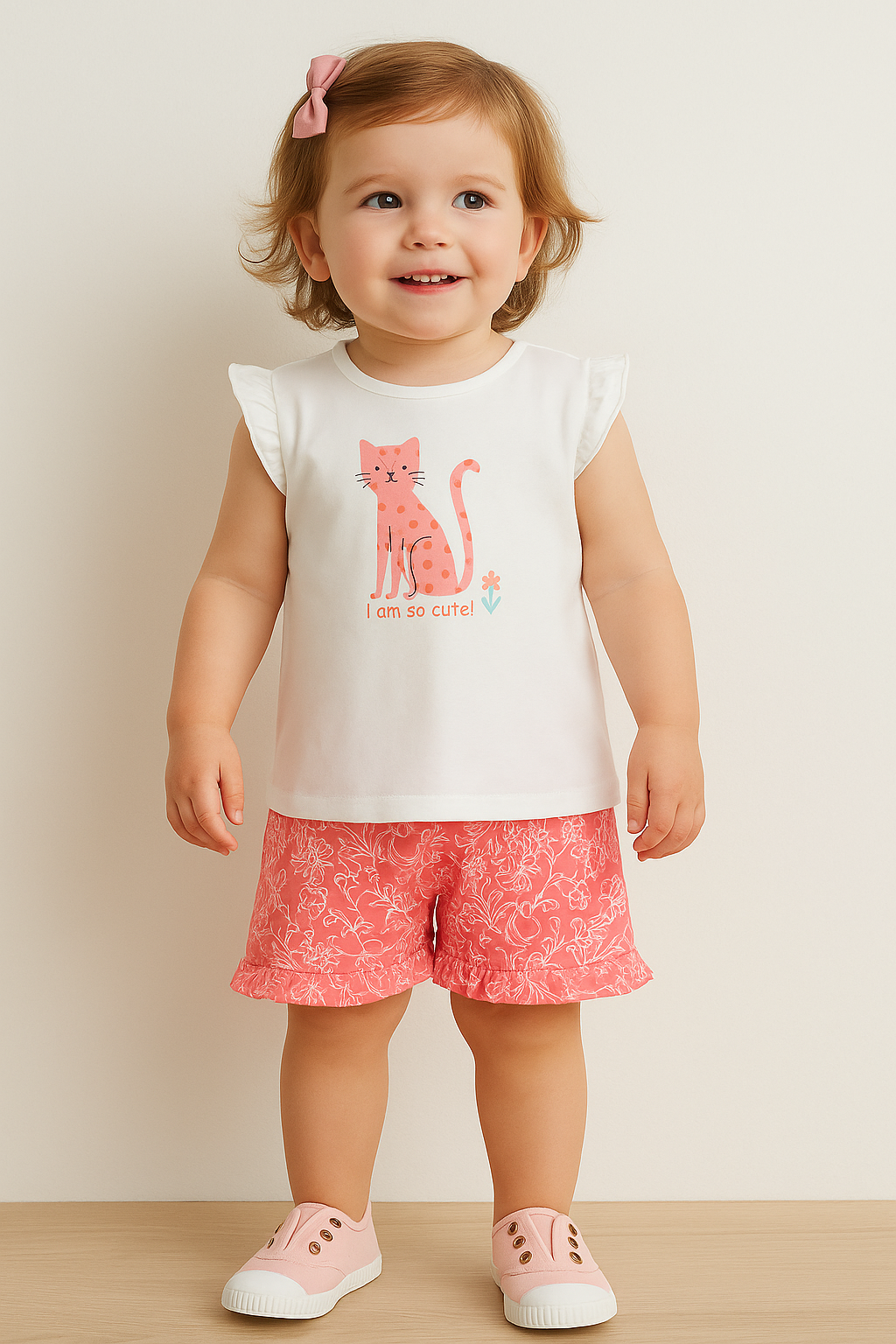 Conjunto de Algodão Menina 