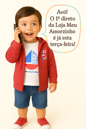 ⛵ Casaco Vermelho com Capuz “All Aboard”